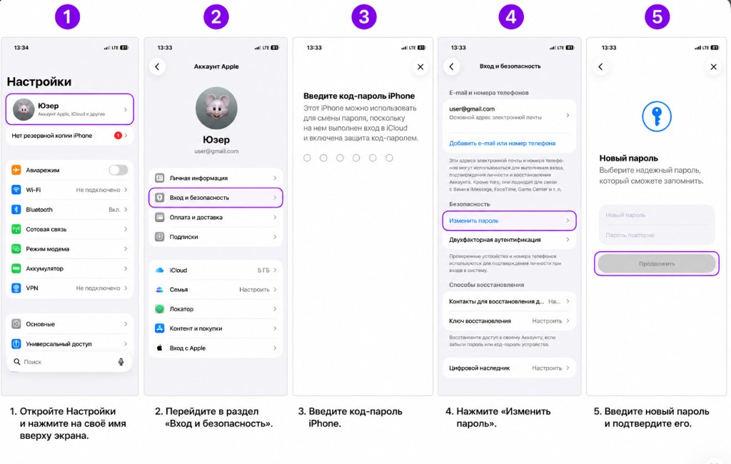 Пошаговая инструкция: как изменить пароль аккаунта Apple на iPhone